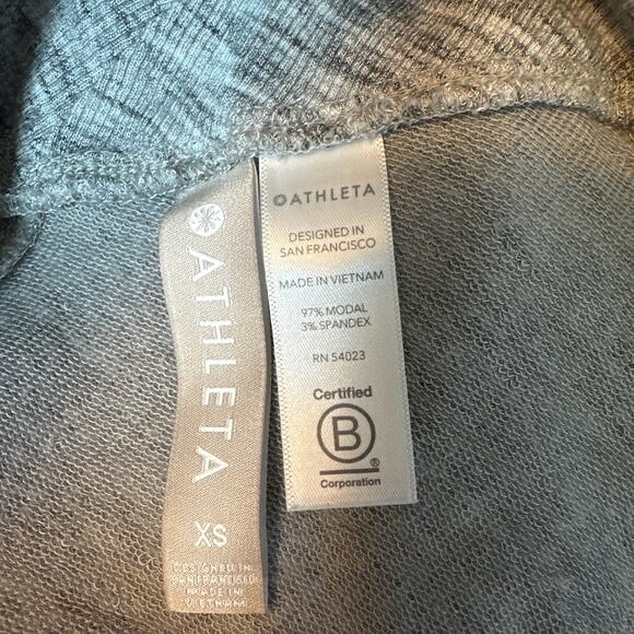 Athleta Nirvana Wear Two Way Wrap Cardigan Sweater Gray Open Front XS - Picture 6 of 7